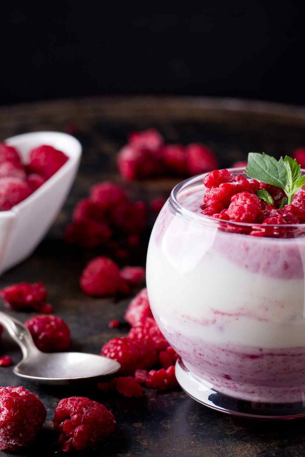 Rezept für Himbeerdessert mit Quark