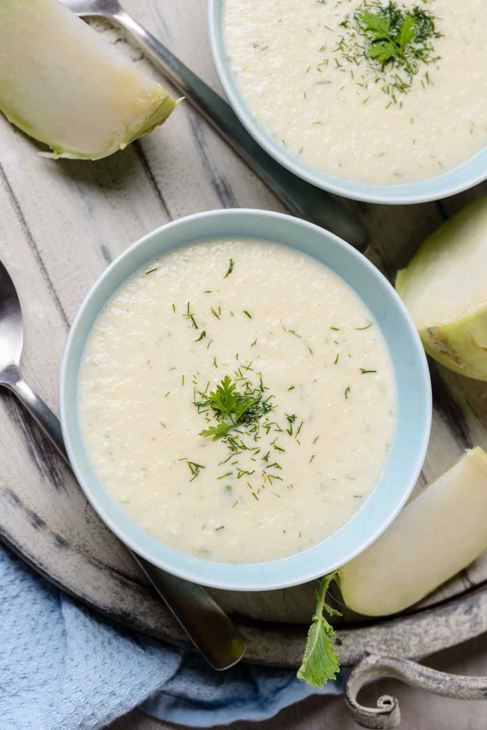 Kohlrabi-Creme-Suppe